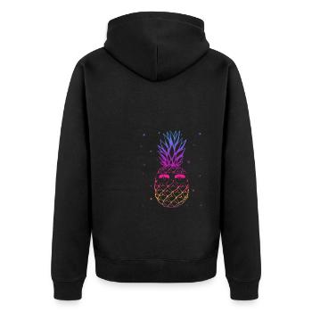 Party Festival Design Nerd Musik Party Geschenk Ra - Unisex Premium Bio Zip Hoodie - Schwarz - Hinten - Nico (187cm)