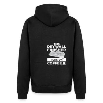 Cette finisseur de cloisons sèches fonctionne sur des cloisons sèches au café - Veste à capuche bio Premium Unisexe - noir - Dos - Nico (187cm)