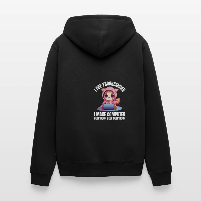 I'm a programmer. I'm doing Computer Beep Unisex Premium Organic Zip Hoodie