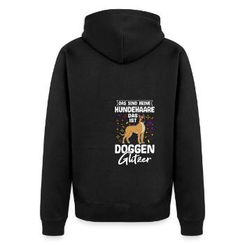 Grand Danois Chien Chien Propriétaire Chien Cadeau Hun - Veste à capuche bio Premium Unisexe - noir - Dos - Nico (187cm)
