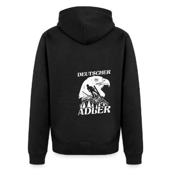 Saut à ski Eagles Vol à ski Sports d’hiver Saut à ski - Veste à capuche bio Premium Unisexe - noir - Dos - Nico (187cm)