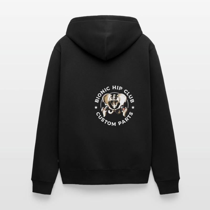 Bionic Hip Replacement Surgery Joint Recovery Unisex Premium Organic Zip Hoodie