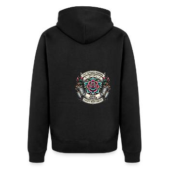 tatouage grand-mère tatouage tatouage encre tatouages - Veste à capuche bio Premium Unisexe - noir - Dos - Nico (187cm)
