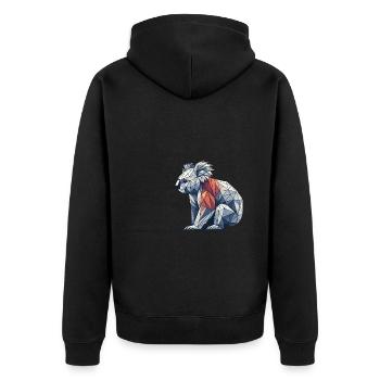 Art géométrique Koala Koalas - Veste à capuche bio Premium Unisexe - noir - Dos - Nico (187cm)