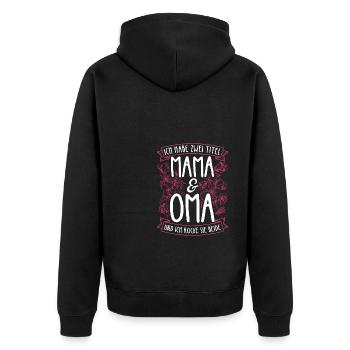 Fête des mères Meilleure maman Maman Cadeau Famille Darling - Veste à capuche bio Premium Unisexe - noir - Dos - Nico (187cm)