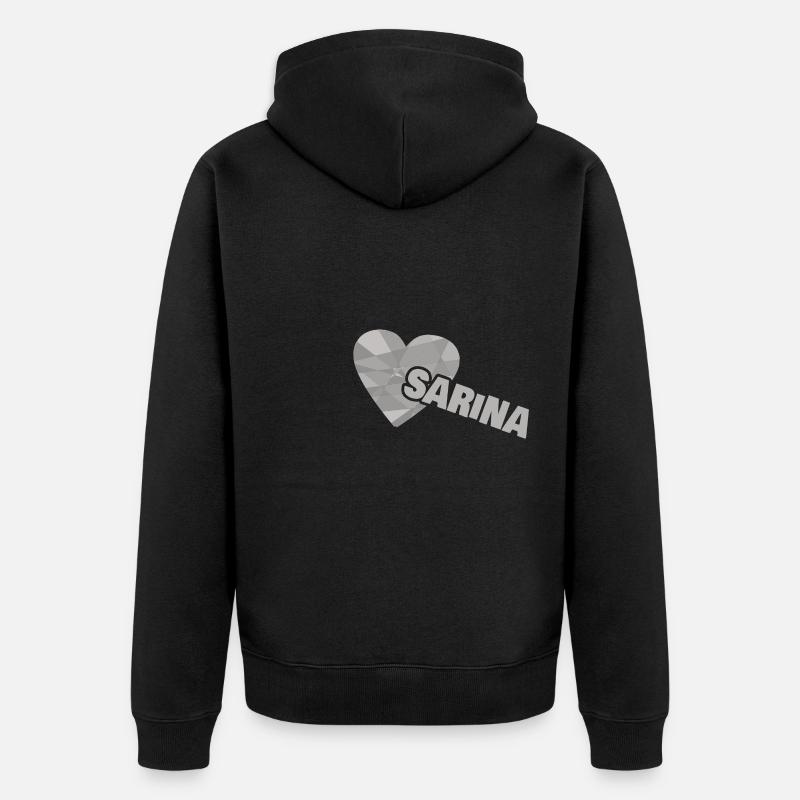 Cadeau pour Sarina - Veste à capuche bio Premium Unisexe - noir