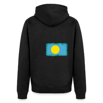 Palau Palau - Veste à capuche bio Premium Unisexe - noir - Dos - Nico (187cm)