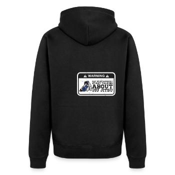 Jiu-Jitsu brésilien BJJ Sports Filles - Veste à capuche bio Premium Unisexe - noir - Dos - Nico (187cm)