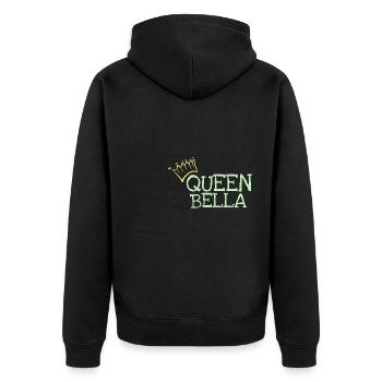 Bella - Veste à capuche bio Premium Unisexe - noir - Dos - Nico (187cm)