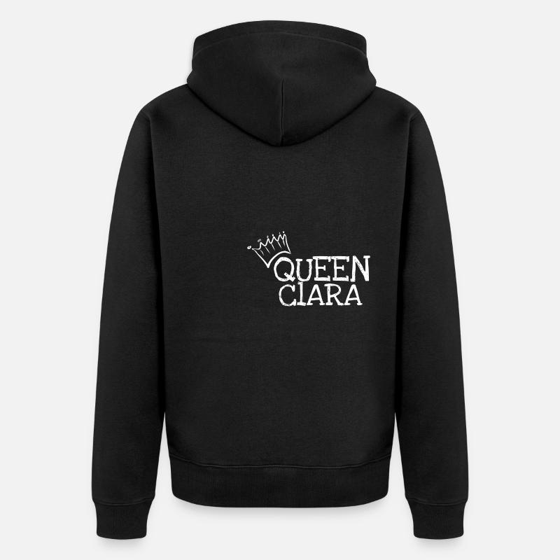 Prénom Clara - Veste à capuche bio Premium Unisexe - noir
