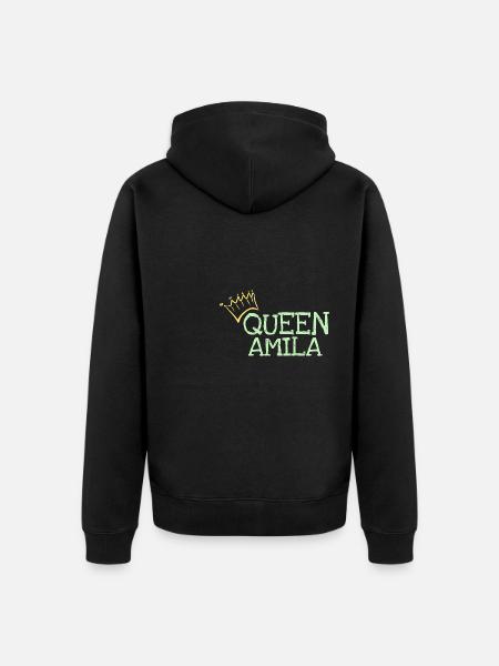 Gift for Amila - Unisex Premium Organic Zip Hoodie - black