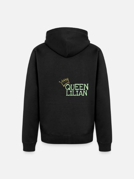 Prénom Lilian - Veste à capuche bio Premium Unisexe - noir