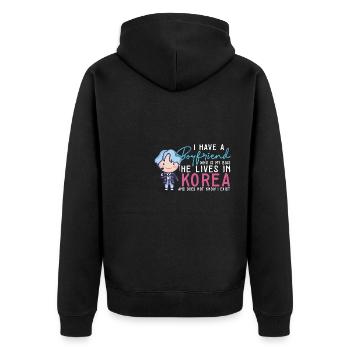 Kpop Idol Fan K Amant de drame J’aime la Corée J’ai un - Veste à capuche bio Premium Unisexe - noir - Dos - Nico (187cm)