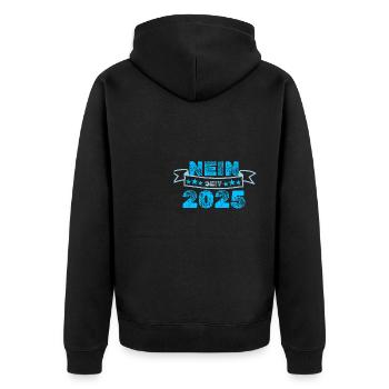 Contre 2025 - Veste à capuche bio Premium Unisexe - noir - Dos - Nico (187cm)