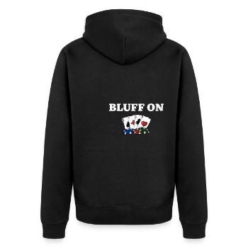 Bluff sur Gambler Casino Gambling Gaming Place - Veste à capuche bio Premium Unisexe - noir - Dos - Nico (187cm)