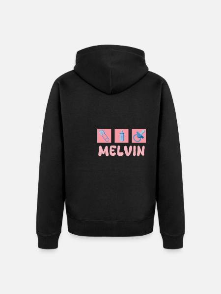 Melvin - Unisex Premium Organic Zip Hoodie - black