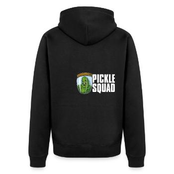 Concombres Aliments sains Cornichons végétaliens - Veste à capuche bio Premium Unisexe - noir - Dos - Nico (187cm)