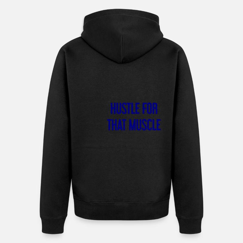 Se démener pour ce muscle - Veste à capuche bio Premium Unisexe - noir
