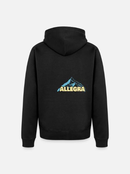Gift for Allegra - Unisex Premium Organic Zip Hoodie - black