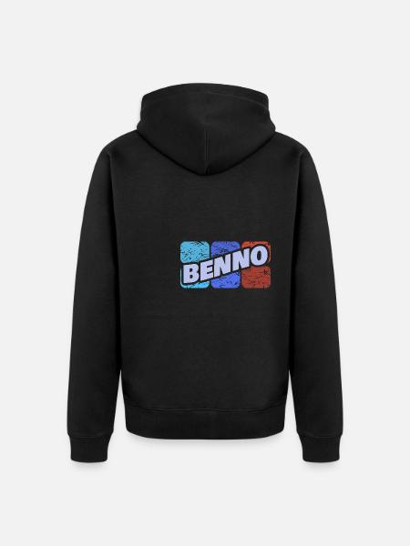 Benno Benno - Unisex Premium Organic Zip Hoodie - black