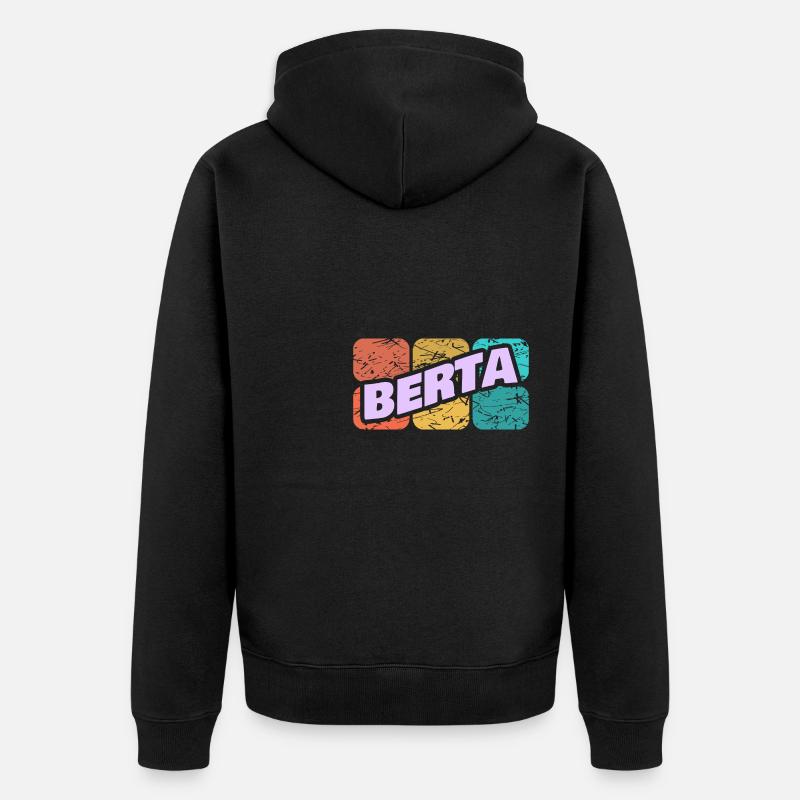 Berta comme Berta - Veste à capuche bio Premium Unisexe - noir