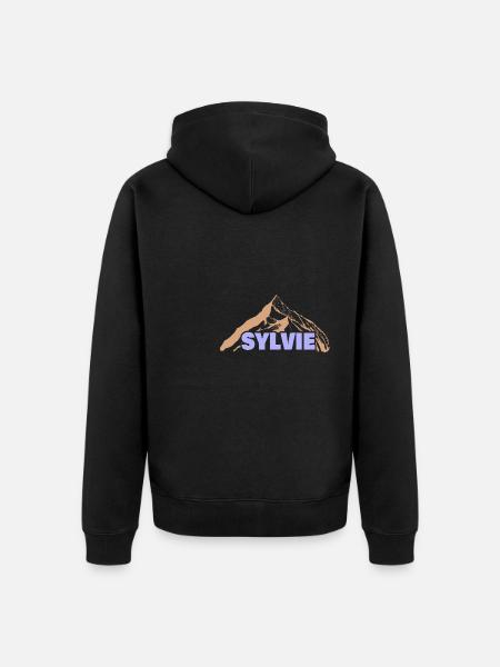 Sylvie as a gift idea - Unisex Premium Organic Zip Hoodie - black