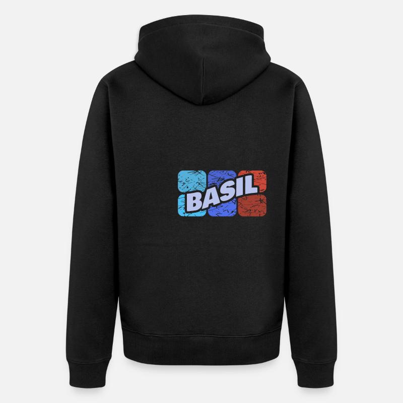 Cadeau pour le basilic - Veste à capuche bio Premium Unisexe - noir
