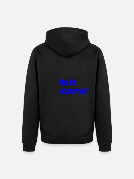 What is last price? - Unisex Premium Organic Zip Hoodie - black