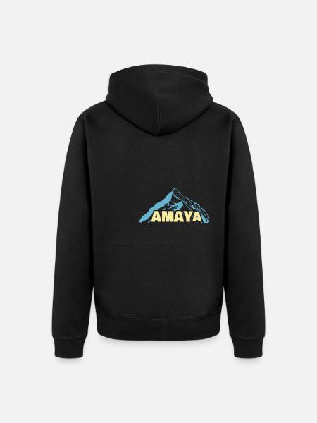Woman's name Amaya - Unisex Premium Organic Zip Hoodie - black