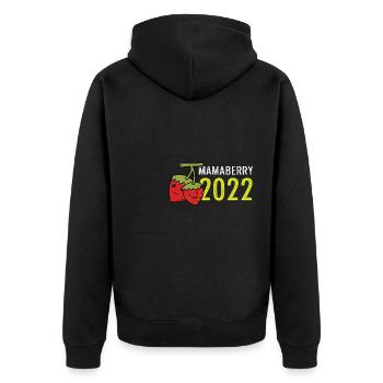 Mamaberry 2022 Loving Mother Cadeau - Veste à capuche bio Premium Unisexe - noir - Dos - Nico (187cm)