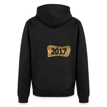 Métal précieux 2017 - Veste à capuche bio Premium Unisexe - noir - Dos - Nico (187cm)
