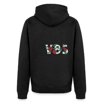 Vacation Bible School Crew VBS Crew Summer Camp - Unisex Premium Bio Zip Hoodie - Schwarz - Hinten - Nico (187cm)