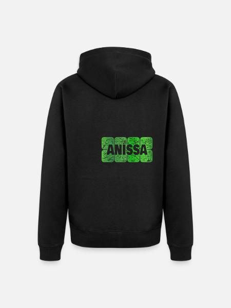 Anissa comme prénom - Veste à capuche bio Premium Unisexe - noir