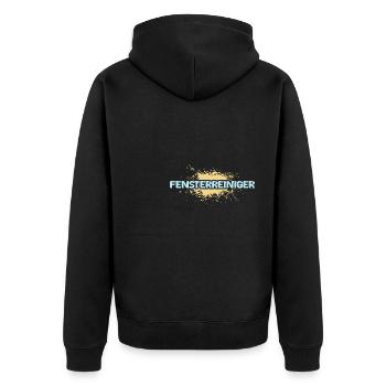 Window cleaner as a job - Unisex Premium Organic Zip Hoodie - black - Back - Nico (187cm)
