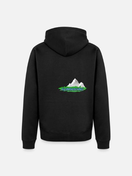 Kilimanjaro Kilimanjaro - Unisex Premium Organic Zip Hoodie - black