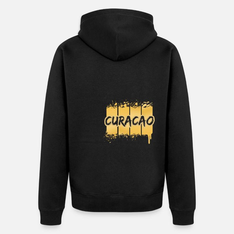 Curaçao comme Curaçao - Veste à capuche bio Premium Unisexe - noir