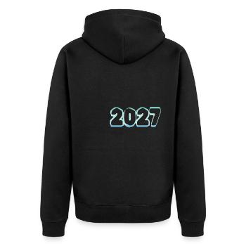 2027 - Veste à capuche bio Premium Unisexe - noir - Dos - Nico (187cm)