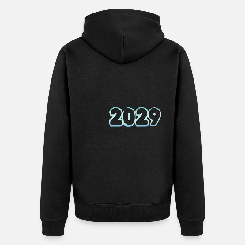 Eisberg 2029 - Unisex Premium Bio Zip Hoodie - Schwarz