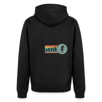 Évolution des joueurs de hockey sur gazon Retro Scoring Goalke - Veste à capuche bio Premium Unisexe - noir - Dos - Nico (187cm)