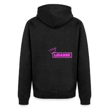 Krone Lisanne - Veste à capuche bio Premium Unisexe - noir - Dos - Nico (187cm)