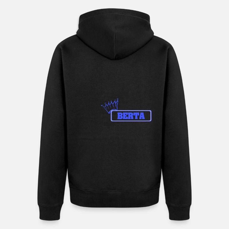 Cadeau pour Berta - Veste à capuche bio Premium Unisexe - noir