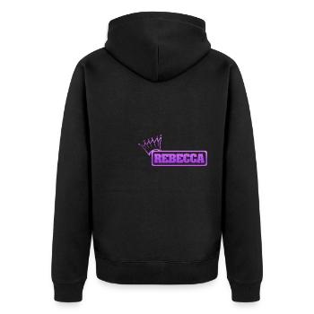 Sœur Rebecca - Veste à capuche bio Premium Unisexe - noir - Dos - Nico (187cm)