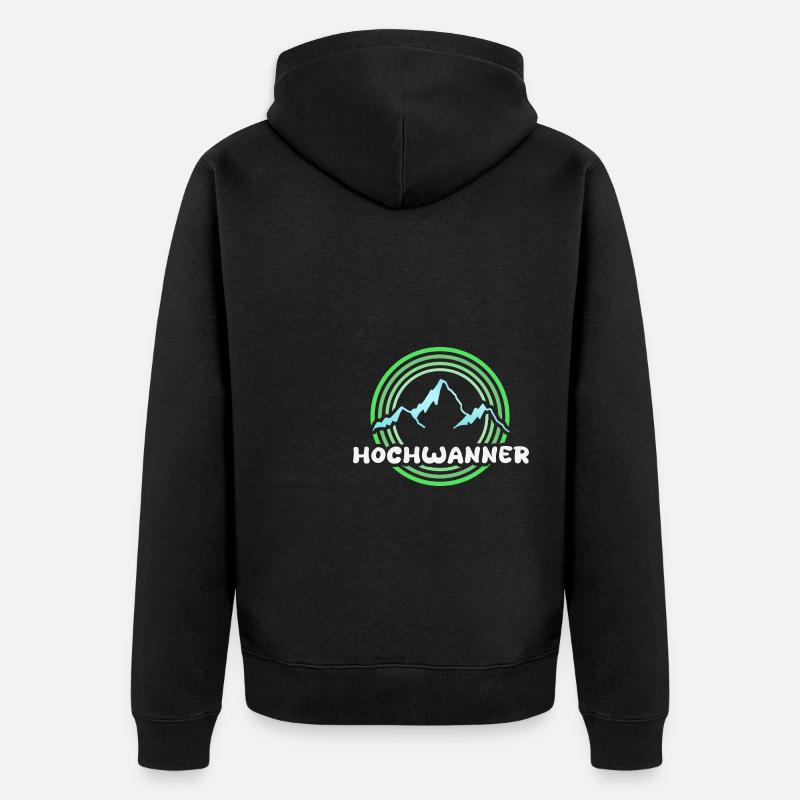 Mont Hochwanner - Veste à capuche bio Premium Unisexe - noir