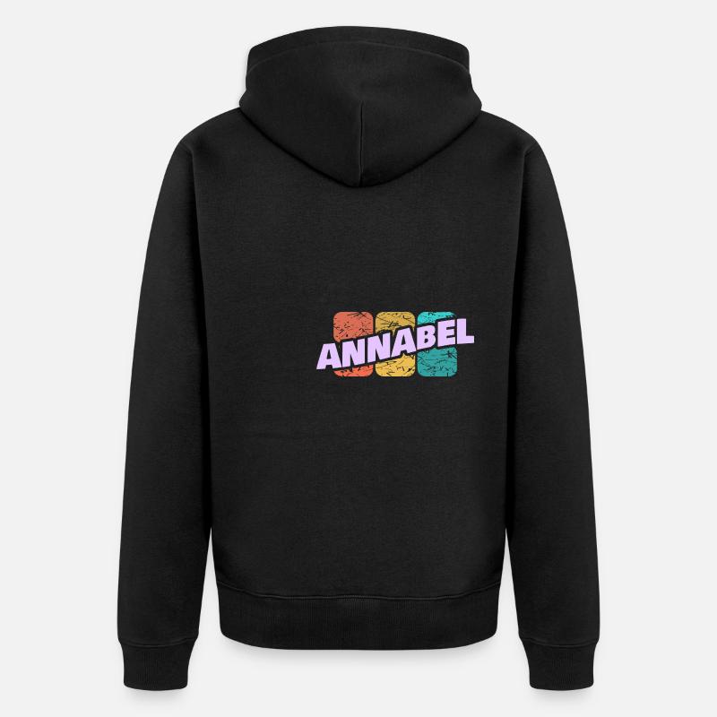 Annabel Annabel - Veste à capuche bio Premium Unisexe - noir