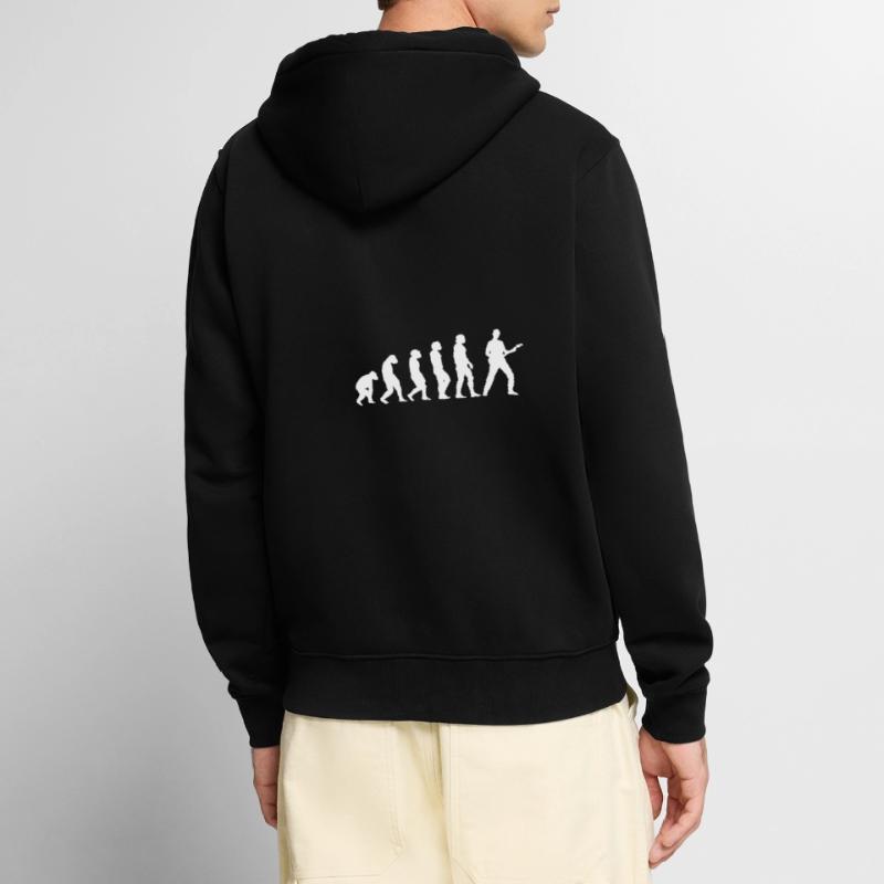 Gitarre Evolution Unisex Premium Bio Zip Hoodie