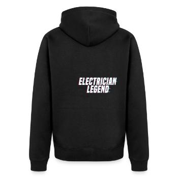 Electricien Legend Craftsman Voltage Electro - Veste à capuche bio Premium Unisexe - noir - Dos - Nico (187cm)