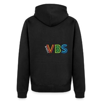 I Love VBS Vacation Bible School Crew Church - Unisex Premium Organic Zip Hoodie - black - Back - Nico (187cm)