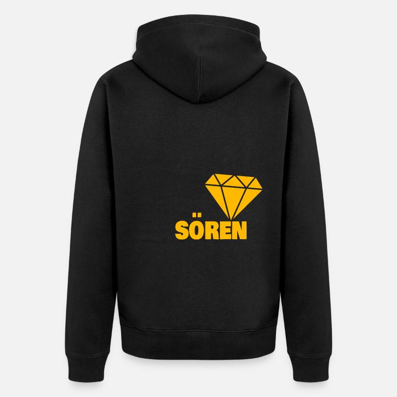 Cadeau pour Soeren - Veste à capuche bio Premium Unisexe - noir