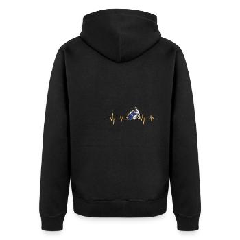 Jiu Jitsu Filles BJJ Arts Martiaux Arts Martiaux - Veste à capuche bio Premium Unisexe - noir - Dos - Nico (187cm)