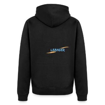 Léandre Léandre - Veste à capuche bio Premium Unisexe - noir - Dos - Nico (187cm)